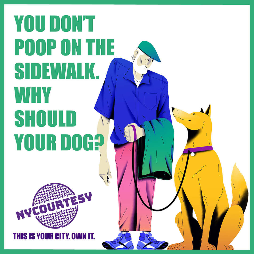 nyc-poop-ad New York Courtesy man walking dog